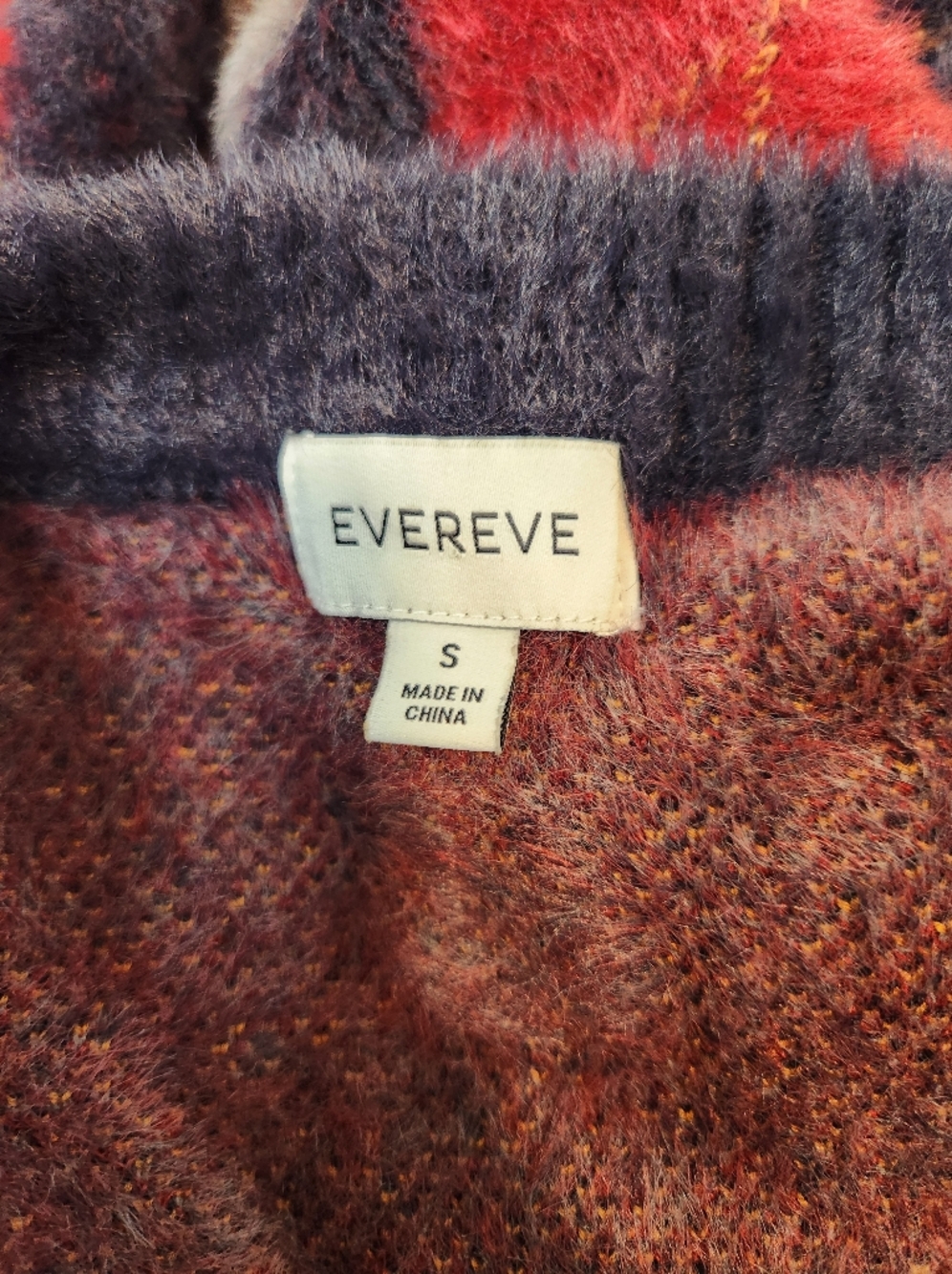 Evereve Lea Argyle Pullover Size Small - Picture 5 of 8